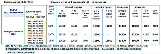 Отель «Меридиан» цены